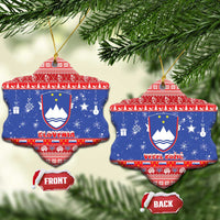 Slovenia Christmas Ceramic Ornament Coat Of Arms Vesel Bozic - Wonder Print Shop