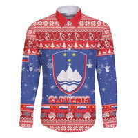 Slovenia Christmas Family Matching Puletasi and Hawaiian Shirt Coat Of Arms Vesel Bozic - Wonder Print Shop