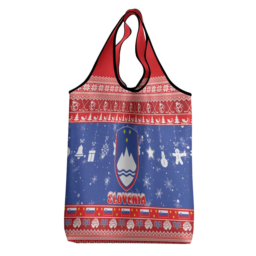 Slovenia Christmas Grocery Bag Coat Of Arms Vesel Bozic