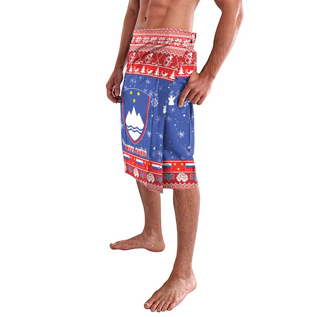 Slovenia Christmas Lavalava Coat Of Arms Vesel Bozic - Wonder Print Shop