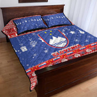 Slovenia Christmas Quilt Bed Set Coat Of Arms Vesel Bozic - Wonder Print Shop