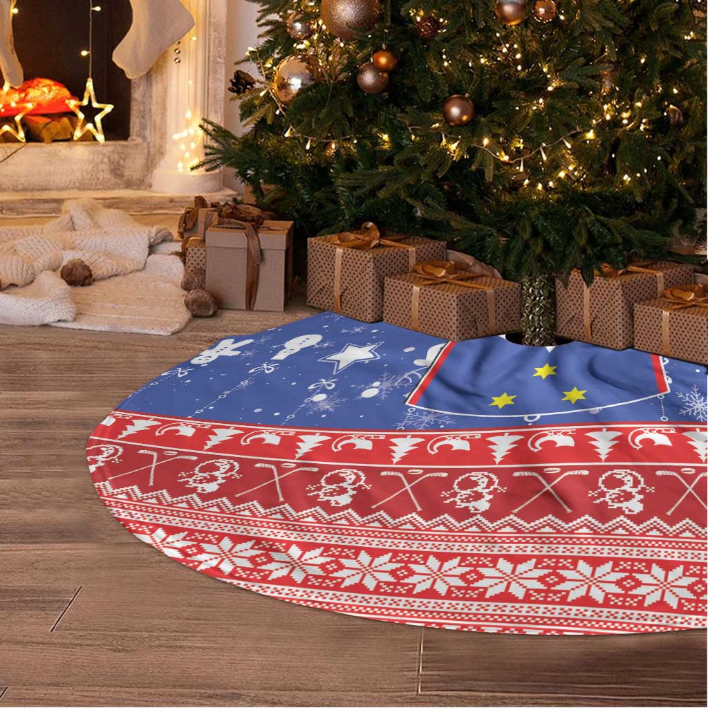 Slovenia Christmas Tree Skirt Coat Of Arms Vesel Bozic - Wonder Print Shop