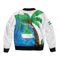 Personalised Sierra Leone Bomber Jacket Coat Of Arms With Flag Map - Wonder Print Shop