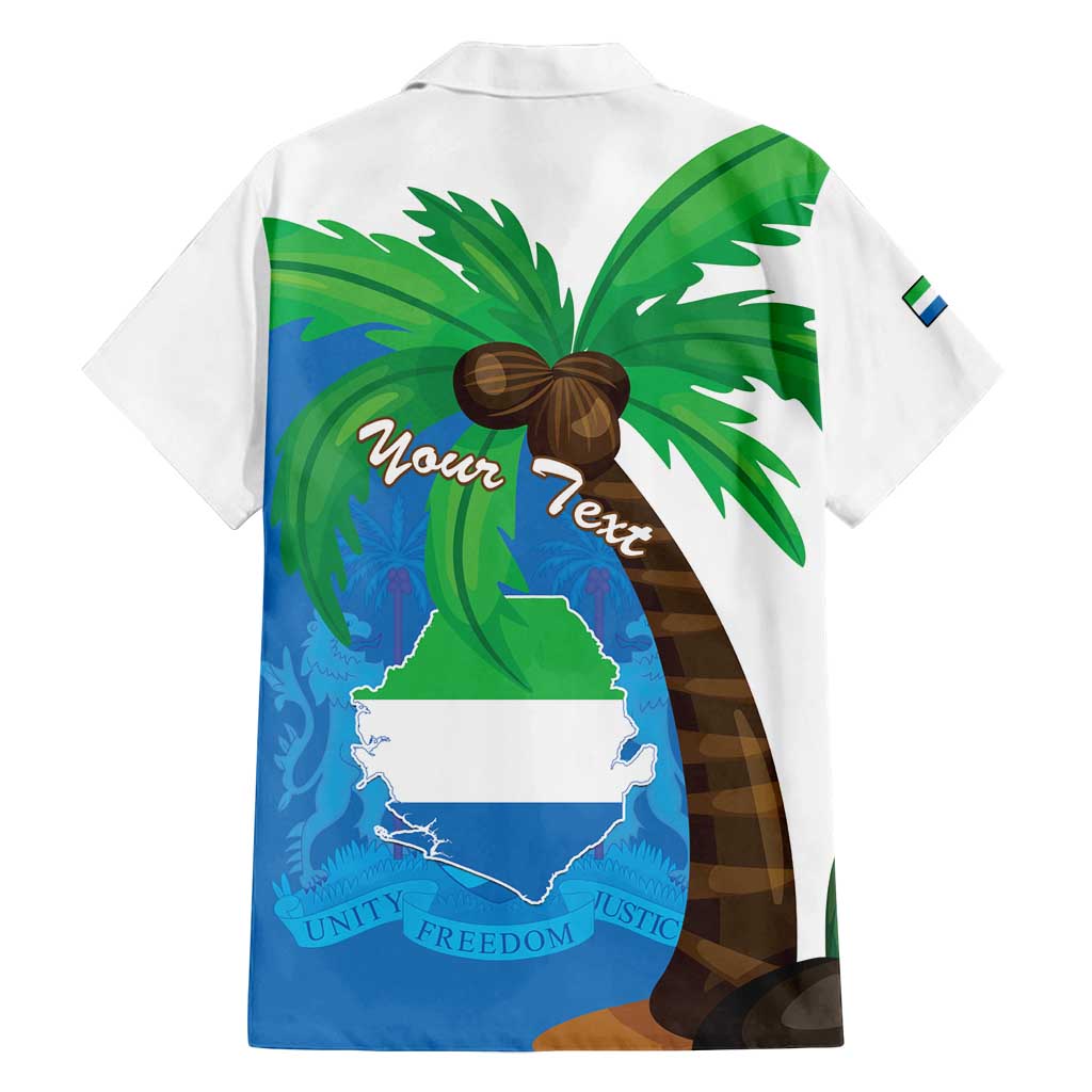 Personalised Sierra Leone Family Matching Long Sleeve Bodycon Dress and Hawaiian Shirt Coat Of Arms With Flag Map - Wonder Print Shop