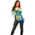 Personalised Sierra Leone Off Shoulder Sweater Coat Of Arms With Flag Map - Wonder Print Shop