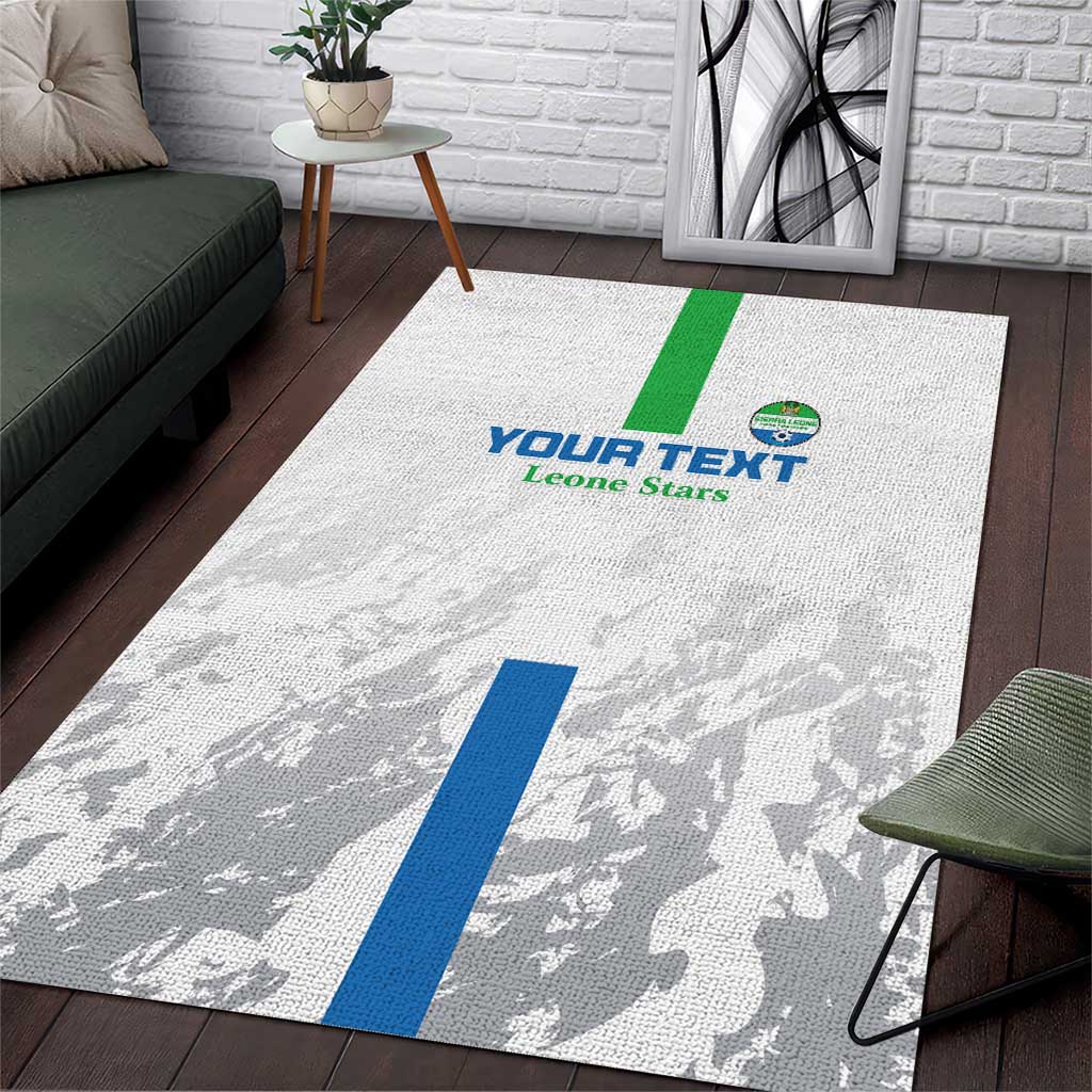 Custom Sierra Leone Football Area Rug Go Leone Stars - Wonder Print Shop