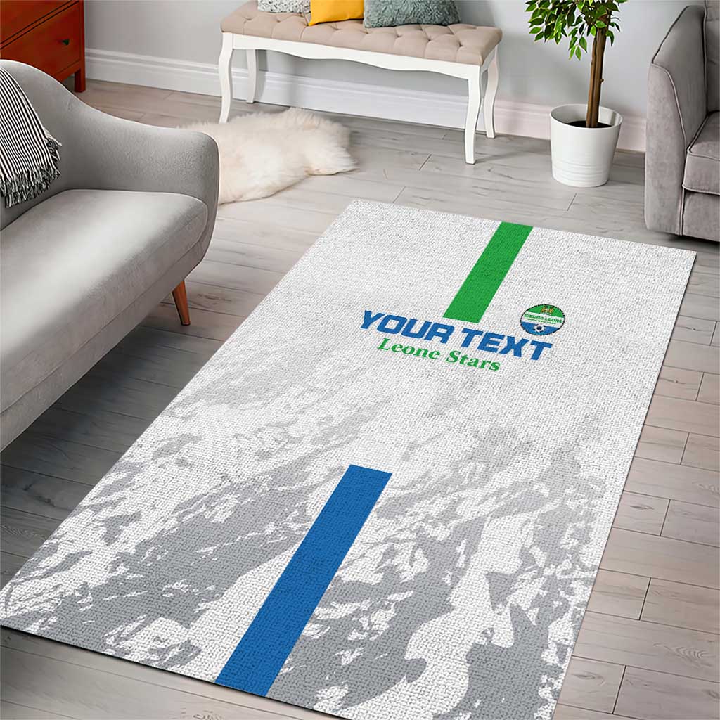 Custom Sierra Leone Football Area Rug Go Leone Stars - Wonder Print Shop