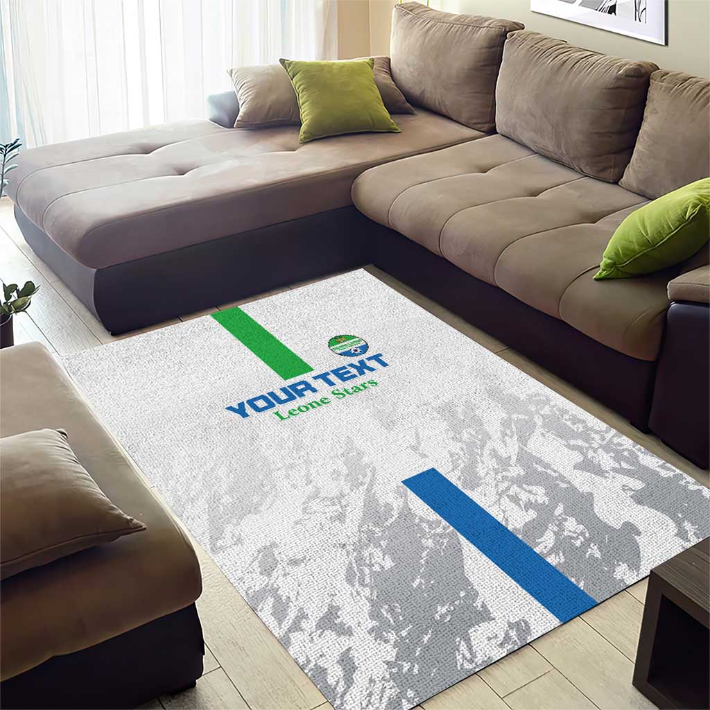 Custom Sierra Leone Football Area Rug Go Leone Stars - Wonder Print Shop