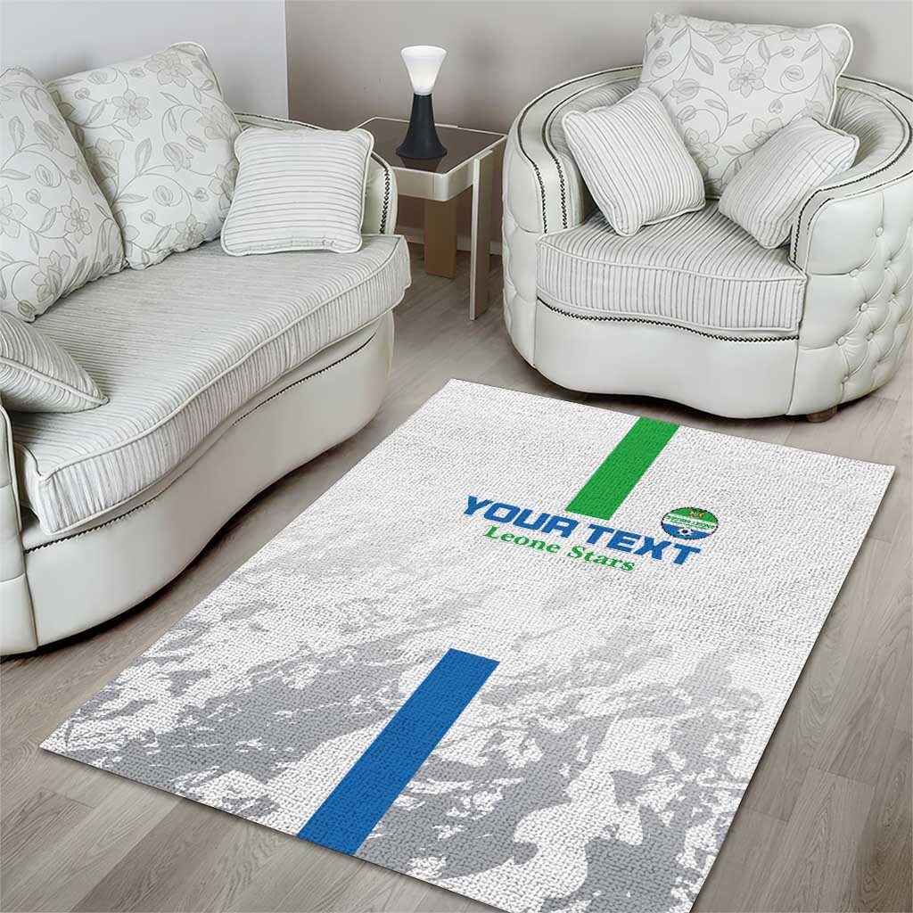 Custom Sierra Leone Football Area Rug Go Leone Stars - Wonder Print Shop