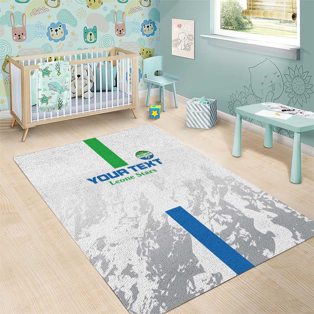 Custom Sierra Leone Football Area Rug Go Leone Stars - Wonder Print Shop