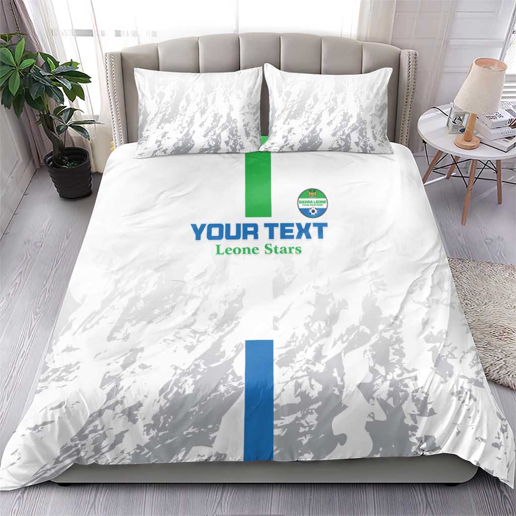 Custom Sierra Leone Football Bedding Set Go Leone Stars - Wonder Print Shop