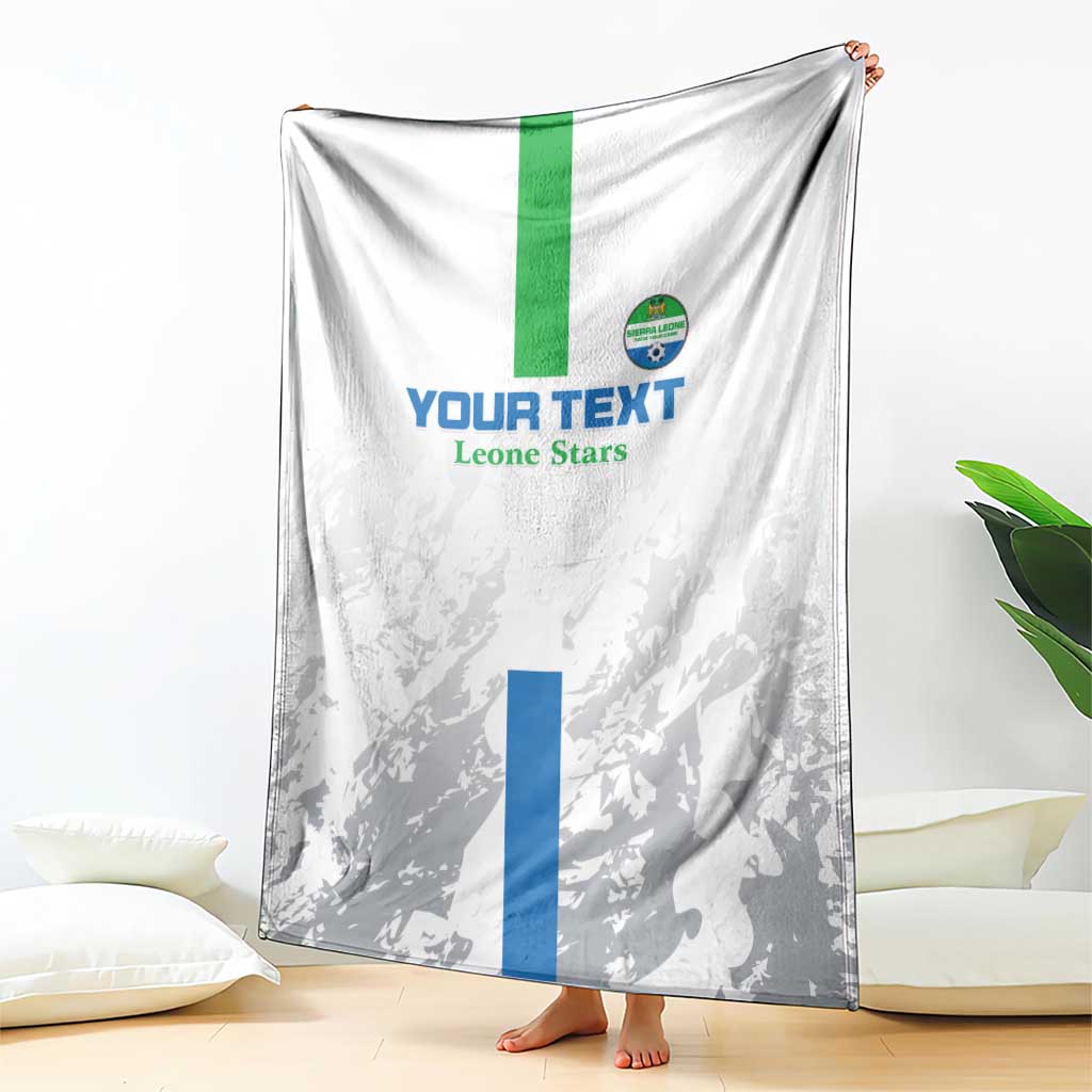 Custom Sierra Leone Football Blanket Go Leone Stars