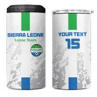 Custom Sierra Leone Football 4 in 1 Can Cooler Tumbler Go Leone Stars - Wonder Print Shop