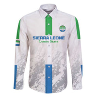 Custom Sierra Leone Football Family Matching Long Sleeve Bodycon Dress and Hawaiian Shirt Go Leone Stars - Wonder Print Shop