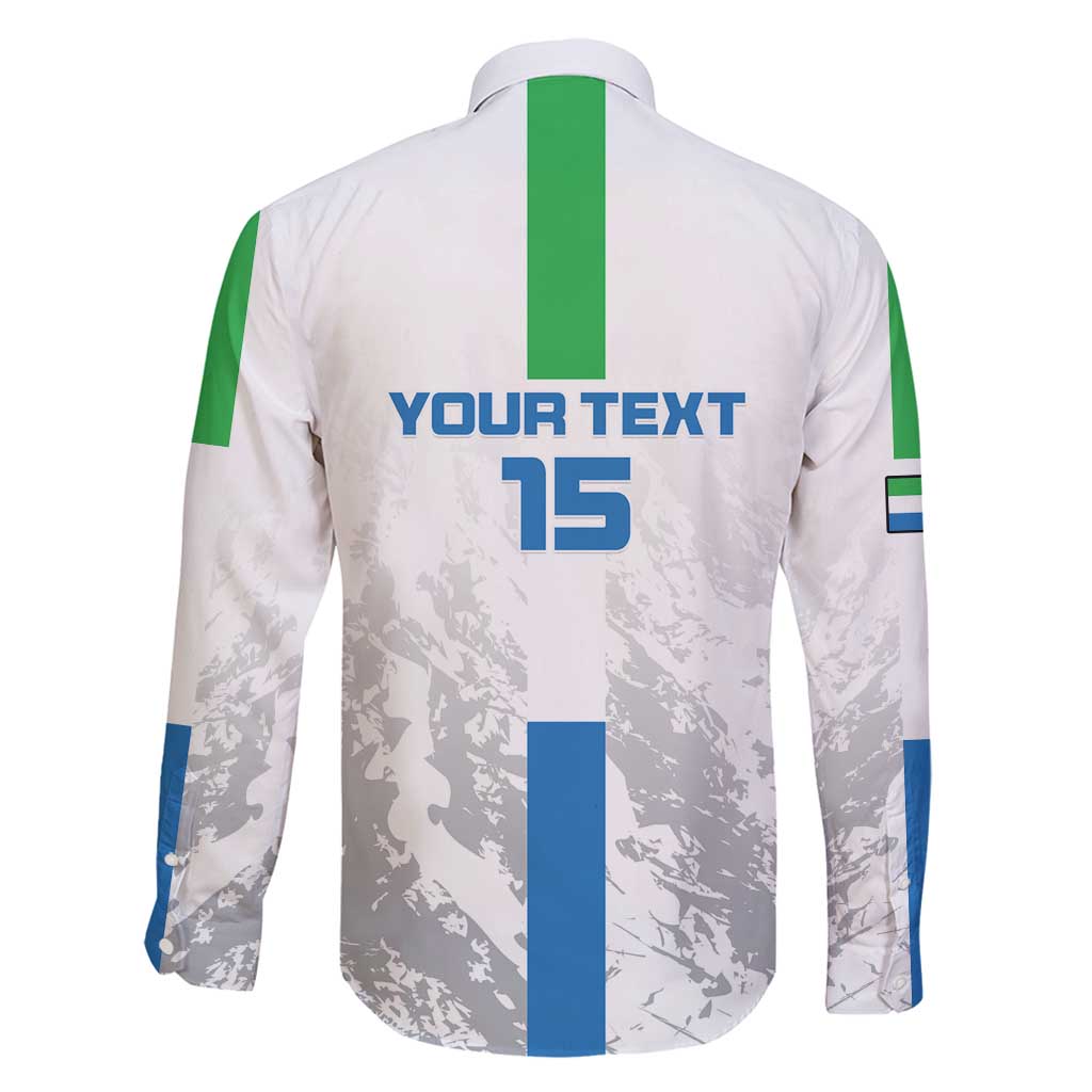 Custom Sierra Leone Football Family Matching Long Sleeve Bodycon Dress and Hawaiian Shirt Go Leone Stars - Wonder Print Shop