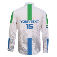 Custom Sierra Leone Football Family Matching Long Sleeve Bodycon Dress and Hawaiian Shirt Go Leone Stars - Wonder Print Shop