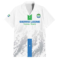 Custom Sierra Leone Football Family Matching Off The Shoulder Long Sleeve Dress and Hawaiian Shirt Go Leone Stars - Wonder Print Shop