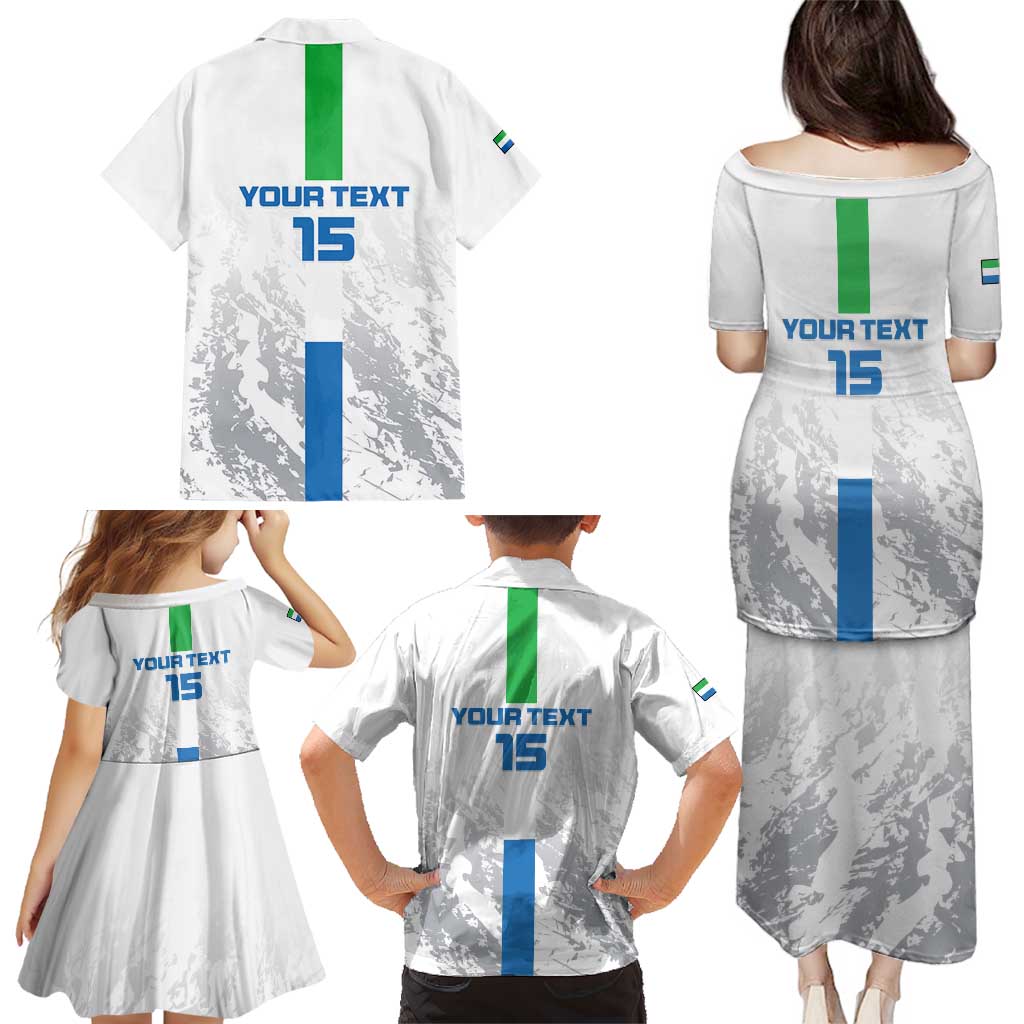 Custom Sierra Leone Football Family Matching Puletasi and Hawaiian Shirt Go Leone Stars - Wonder Print Shop