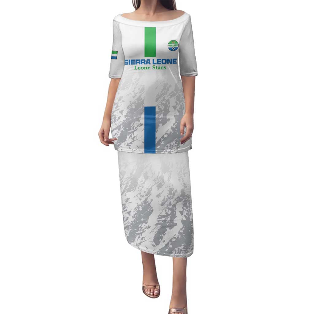 Custom Sierra Leone Football Family Matching Puletasi and Hawaiian Shirt Go Leone Stars - Wonder Print Shop