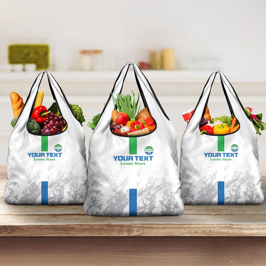 Custom Sierra Leone Football Grocery Bag Go Leone Stars