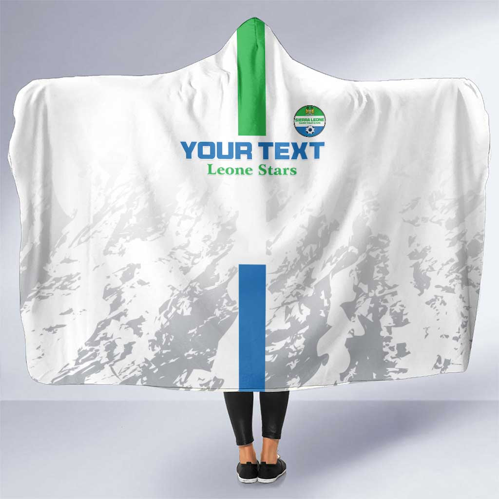 Custom Sierra Leone Football Hooded Blanket Go Leone Stars