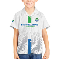 Custom Sierra Leone Football Kid Hawaiian Shirt Go Leone Stars - Wonder Print Shop