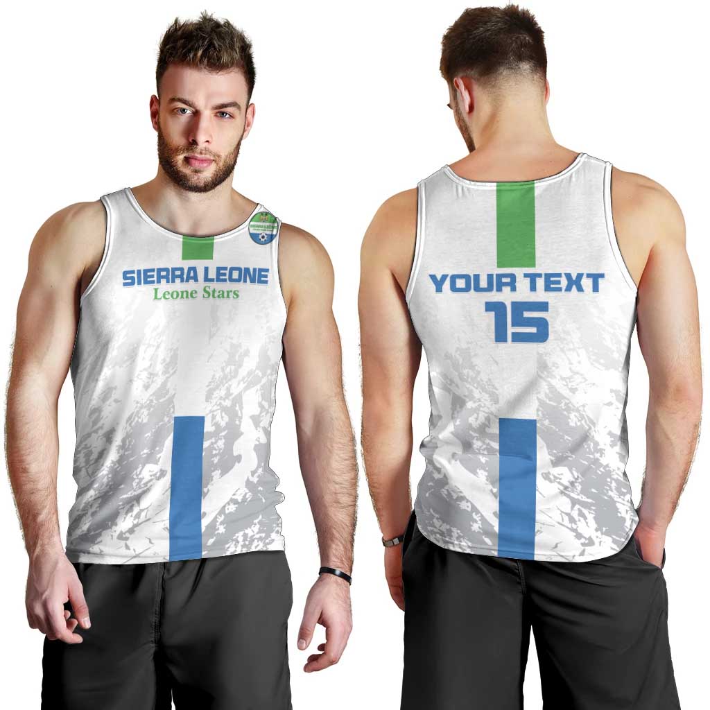 Custom Sierra Leone Football Men Tank Top Go Leone Stars - Wonder Print Shop