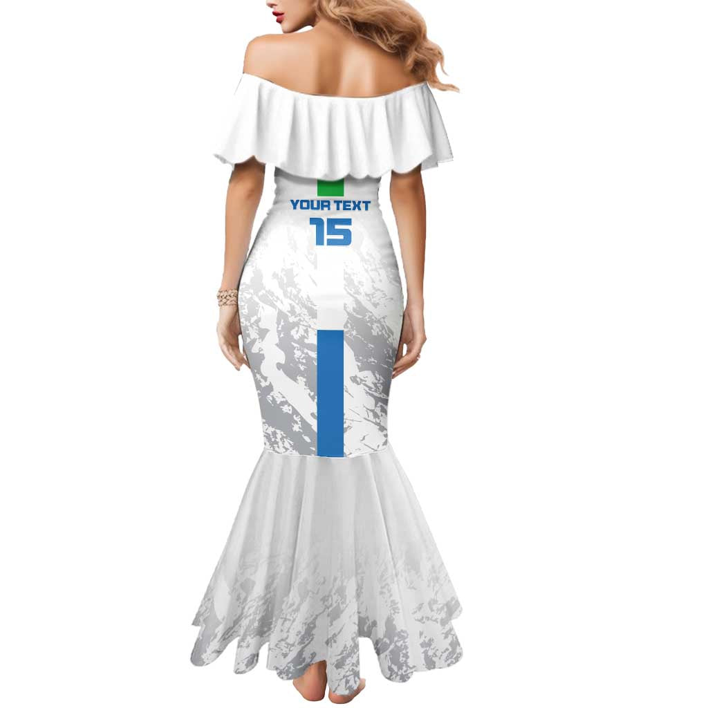 Custom Sierra Leone Football Mermaid Dress Go Leone Stars - Wonder Print Shop