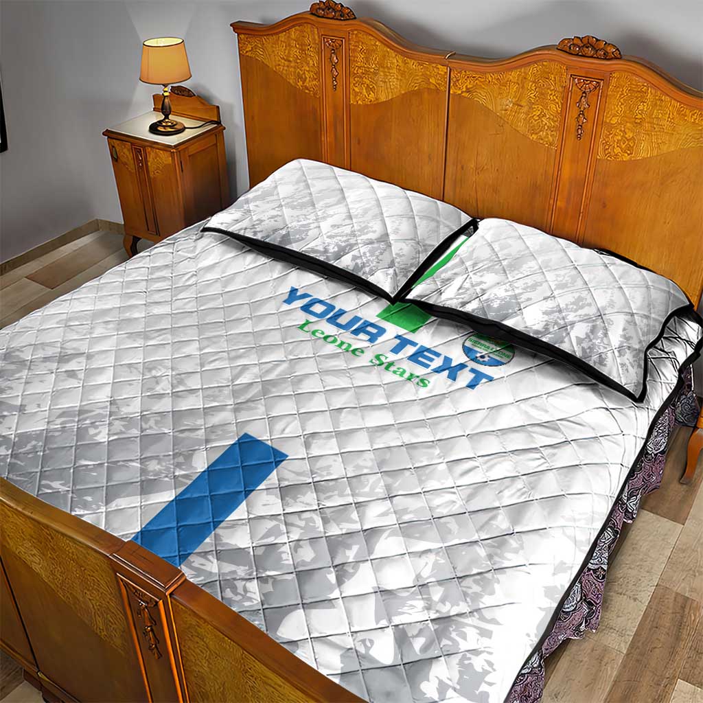 Custom Sierra Leone Football Quilt Bed Set Go Leone Stars - Wonder Print Shop