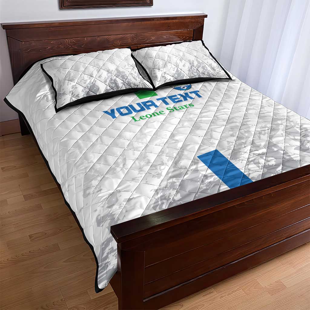 Custom Sierra Leone Football Quilt Bed Set Go Leone Stars - Wonder Print Shop