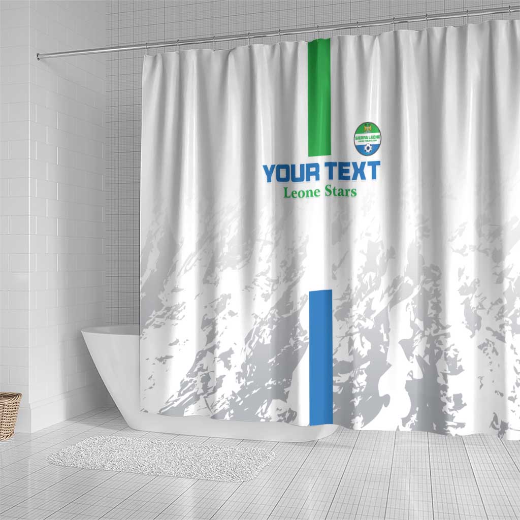 Custom Sierra Leone Football Shower Curtain Go Leone Stars