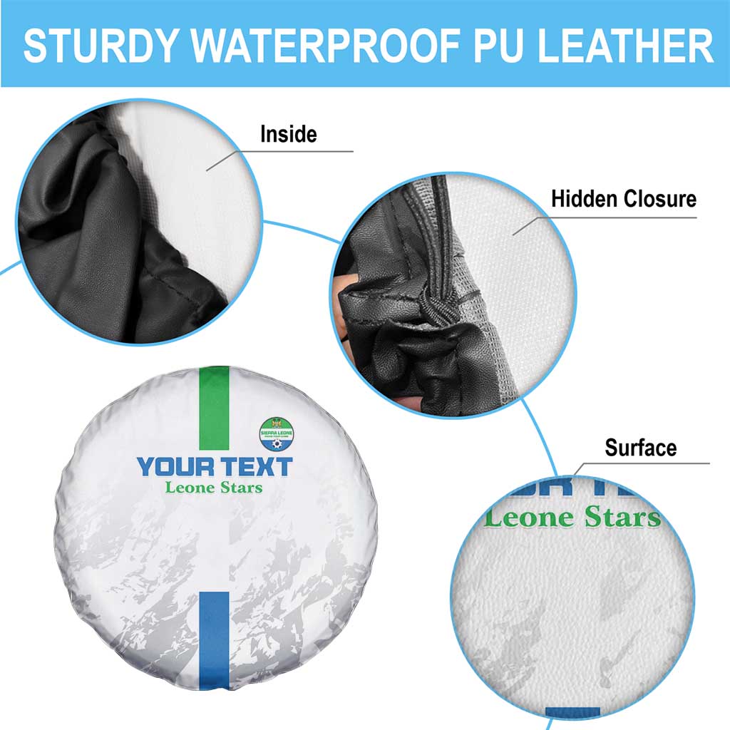 Custom Sierra Leone Football Spare Tire Cover Go Leone Stars - Wonder Print Shop