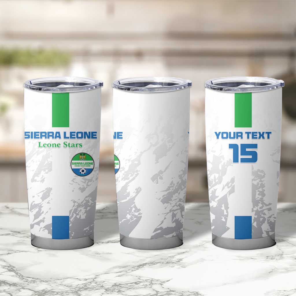 Custom Sierra Leone Football Tumbler Cup Go Leone Stars - Wonder Print Shop