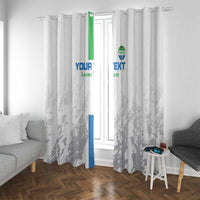 Custom Sierra Leone Football Window Curtain Go Leone Stars - Wonder Print Shop