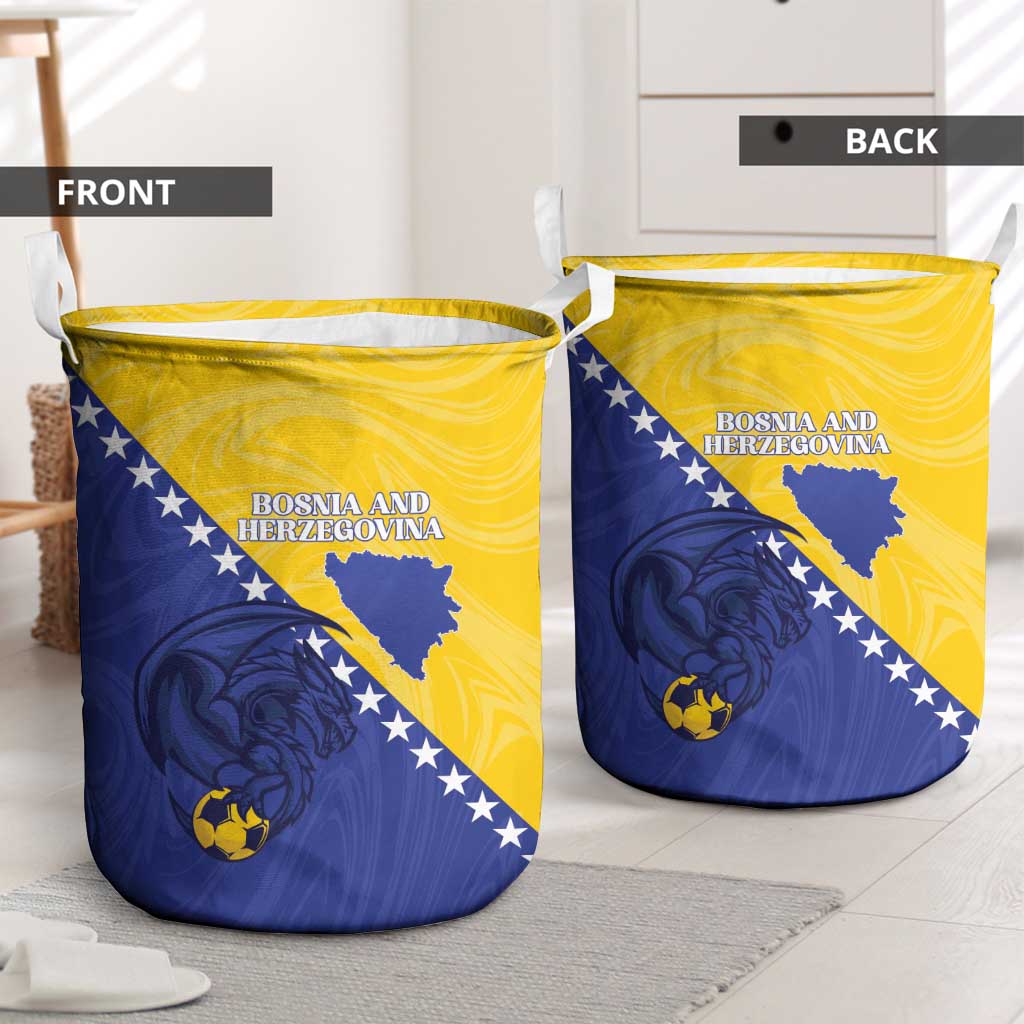 Bosnia and Herzegovina Football 2026 Laundry Basket The Dragons Of Europe - Wonder Print Shop