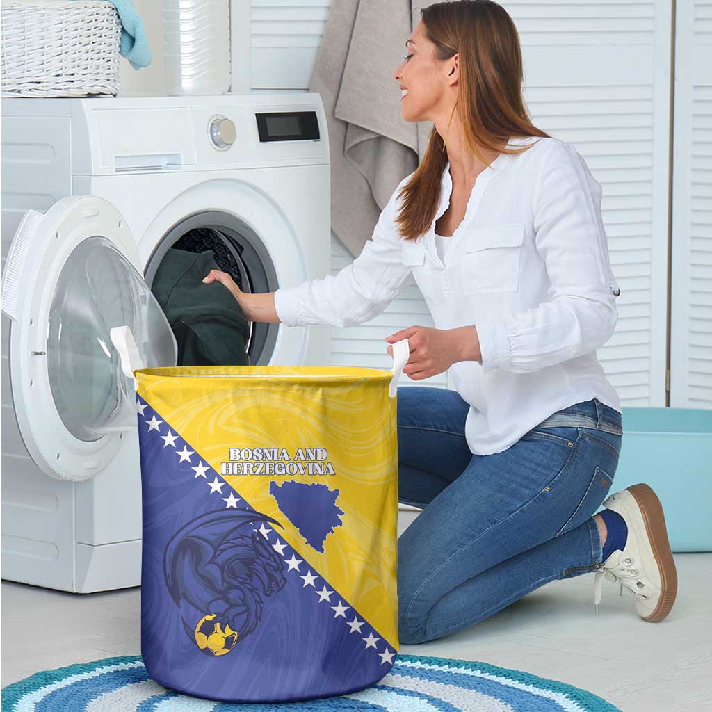 Bosnia and Herzegovina Football 2026 Laundry Basket The Dragons Of Europe - Wonder Print Shop
