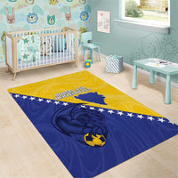 Bosnia and Herzegovina Football 2026 Area Rug The Dragons Of Europe - Wonder Print Shop
