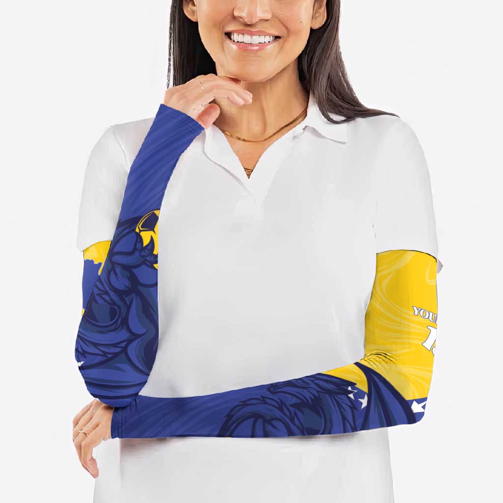 Custom Bosnia and Herzegovina Football 2026 Arm Sleeves The Dragons Of Europe - Wonder Print Shop