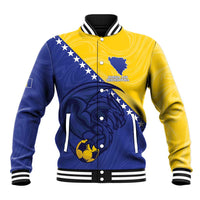 Custom Bosnia and Herzegovina Football 2026 Baseball Jacket The Dragons Of Europe - Wonder Print Shop