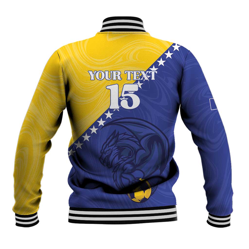 Custom Bosnia and Herzegovina Football 2026 Baseball Jacket The Dragons Of Europe - Wonder Print Shop