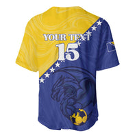Custom Bosnia and Herzegovina Football 2026 Baseball Jersey The Dragons Of Europe - Wonder Print Shop