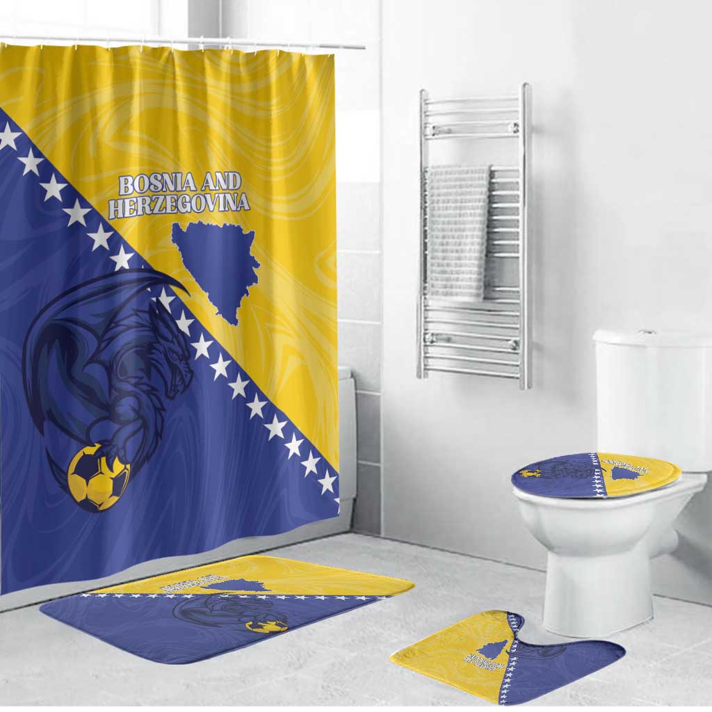 Bosnia and Herzegovina Football 2026 Bathroom Set The Dragons Of Europe - Wonder Print Shop