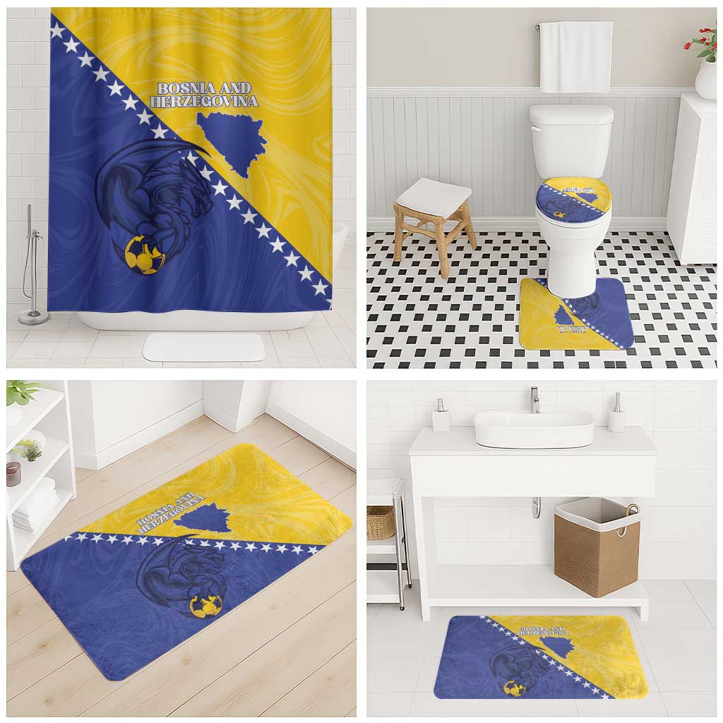 Bosnia and Herzegovina Football 2026 Bathroom Set The Dragons Of Europe - Wonder Print Shop