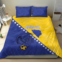 Bosnia and Herzegovina Football 2026 Bedding Set The Dragons Of Europe - Wonder Print Shop