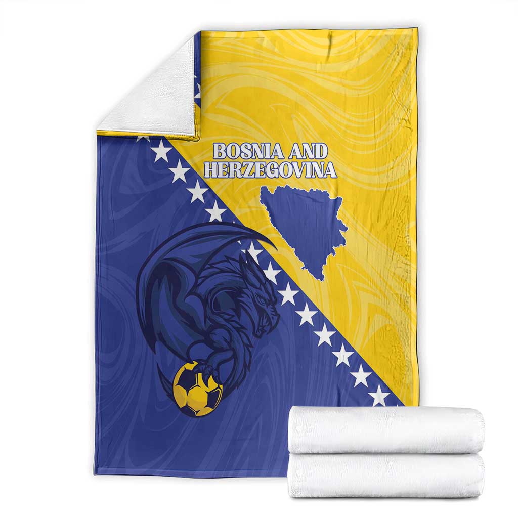 Bosnia and Herzegovina Football 2026 Blanket The Dragons Of Europe - Wonder Print Shop