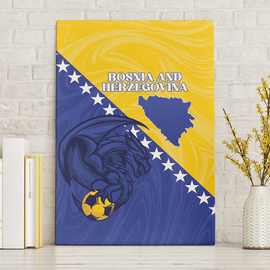 Bosnia and Herzegovina Football 2026 Canvas Wall Art The Dragons Of Europe - Wonder Print Shop