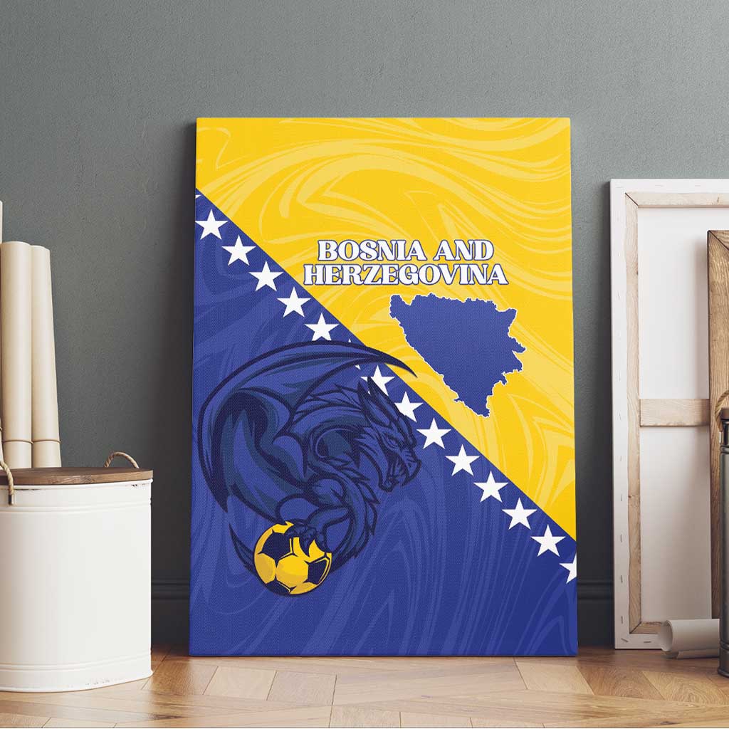 Bosnia and Herzegovina Football 2026 Canvas Wall Art The Dragons Of Europe - Wonder Print Shop