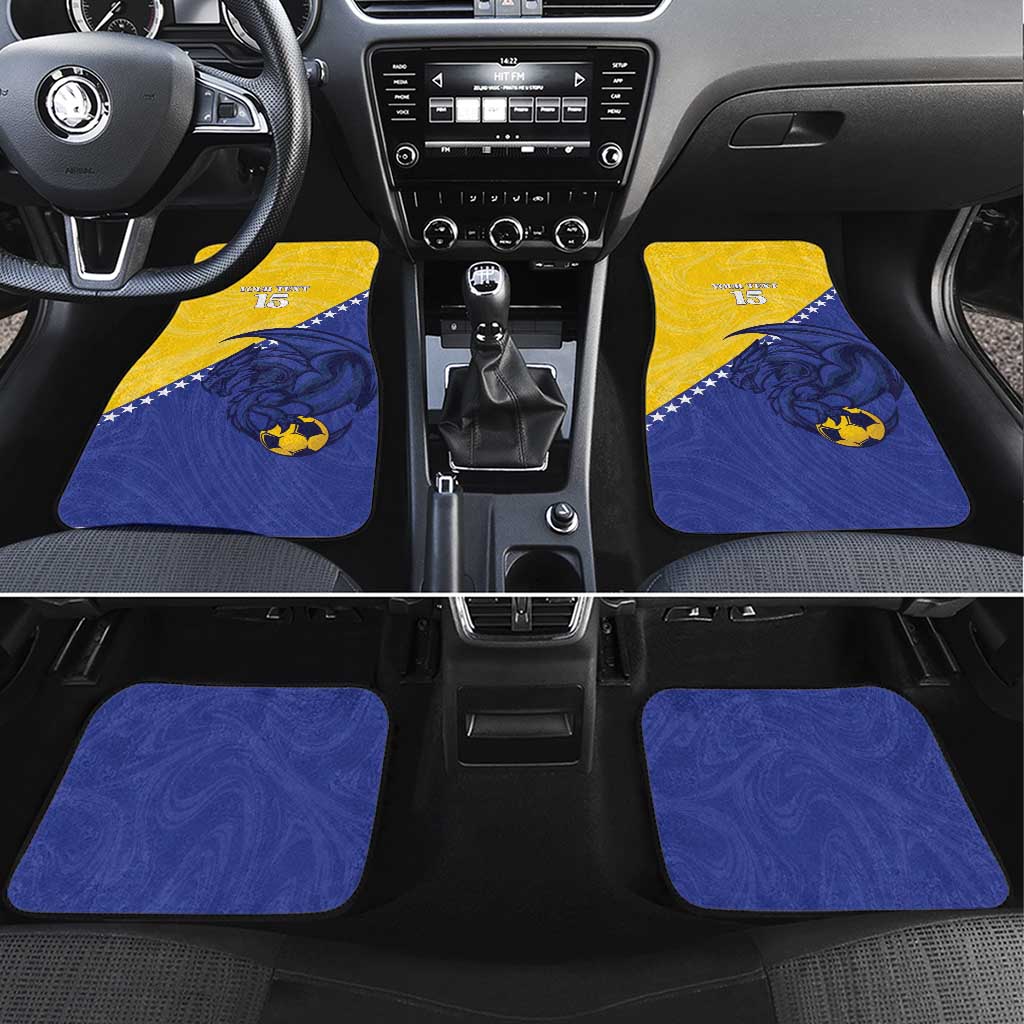 Custom Bosnia and Herzegovina Football 2026 Car Mats The Dragons Of Europe - Wonder Print Shop