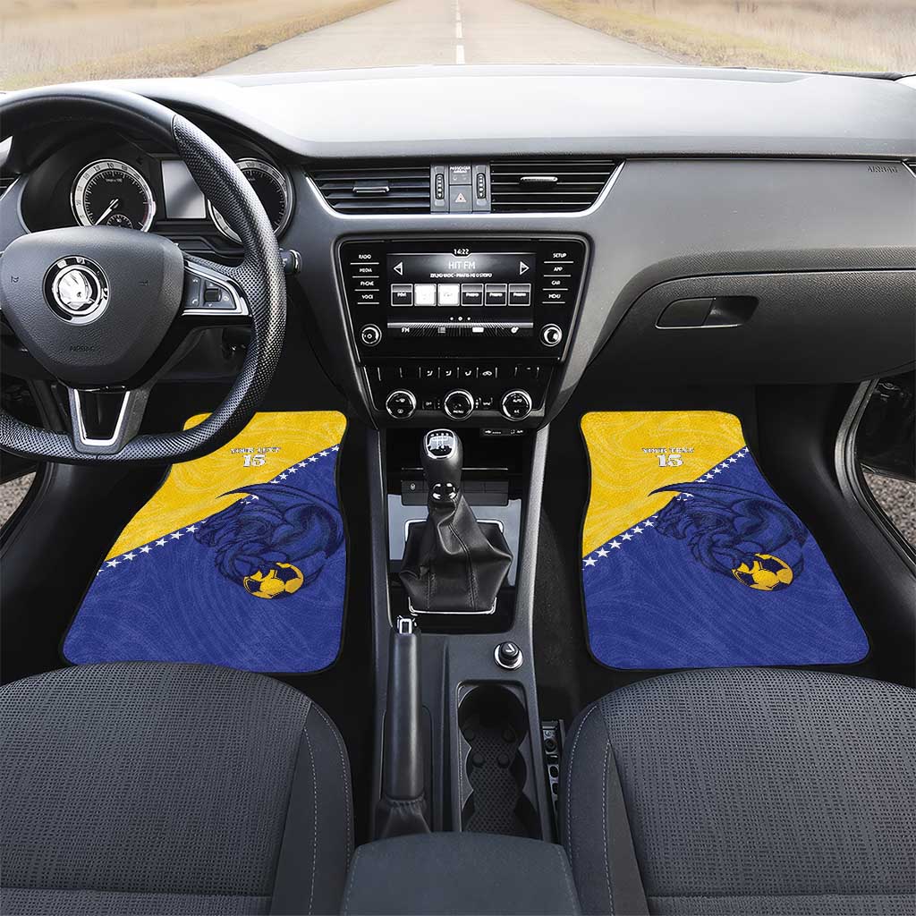 Custom Bosnia and Herzegovina Football 2026 Car Mats The Dragons Of Europe - Wonder Print Shop