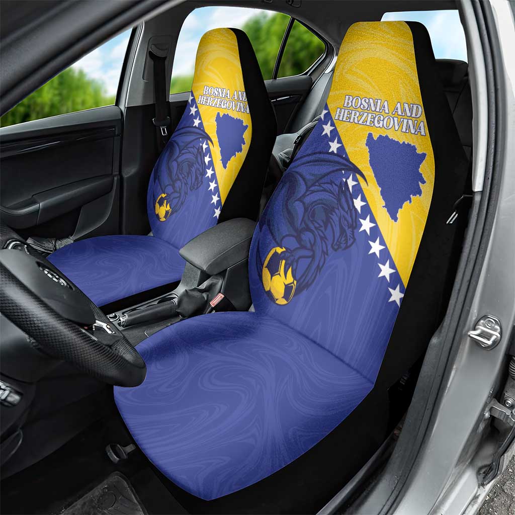 Bosnia and Herzegovina Football 2026 Car Seat Cover The Dragons Of Europe - Wonder Print Shop